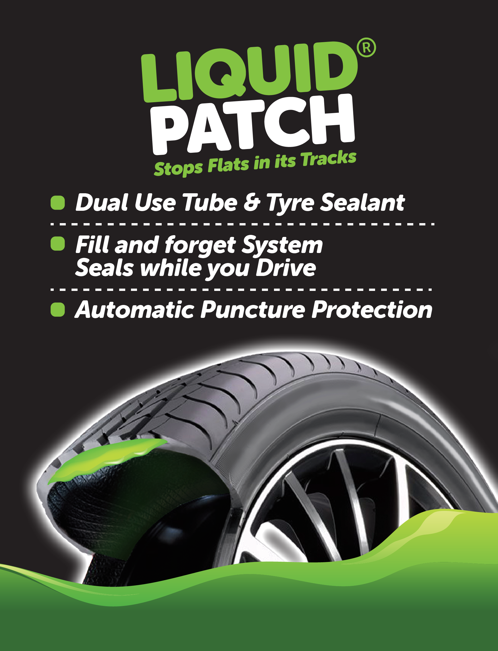 Tyre Puncture Repair Sealant 1L – Long-Lasting Flat Tyre