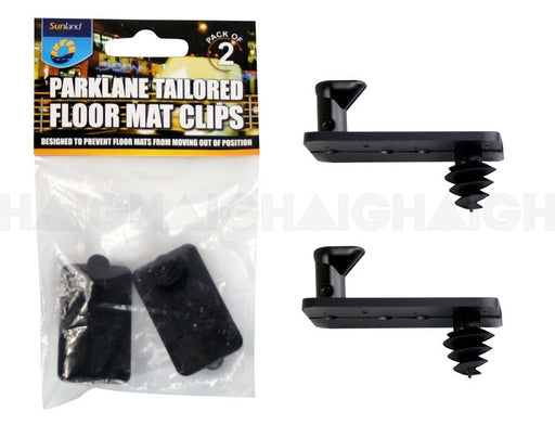 A package labeled "Mean Mother 4x4 Mat Locking Pin 2Pc" contains two black plastic pins, with two identical pins displayed outside the packaging.