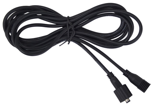 The Mean Mother 4x4 Cable 2.5M with Quick Connectors is a black extension cable featuring male and female connectors, coiled neatly and secured with a twist tie.