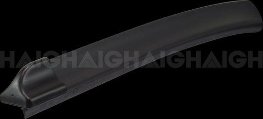 The Mean Mother 4x4 Flat Wiper Blade 17 Inch features a curved, sleek black design, shown against a black background.