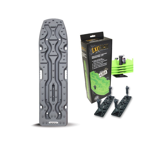 Exitrax® Recovery Board Ultimate 1150 - Gunmetal Grey, Pair, Combo Pack