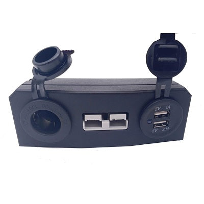 Anderson Style 12V Cig Dual USB Connector Unit 50Amp – Surface