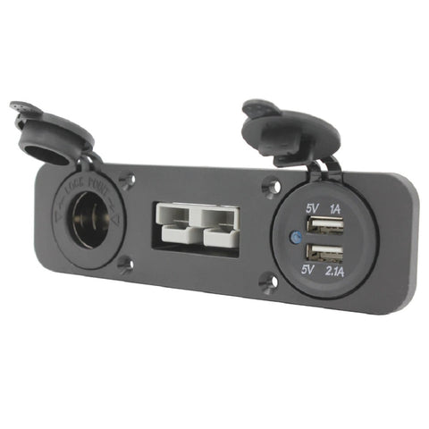 Mean Mother® 50Amp Anderson Style, 12v Cig Socket & Dual USB Panel