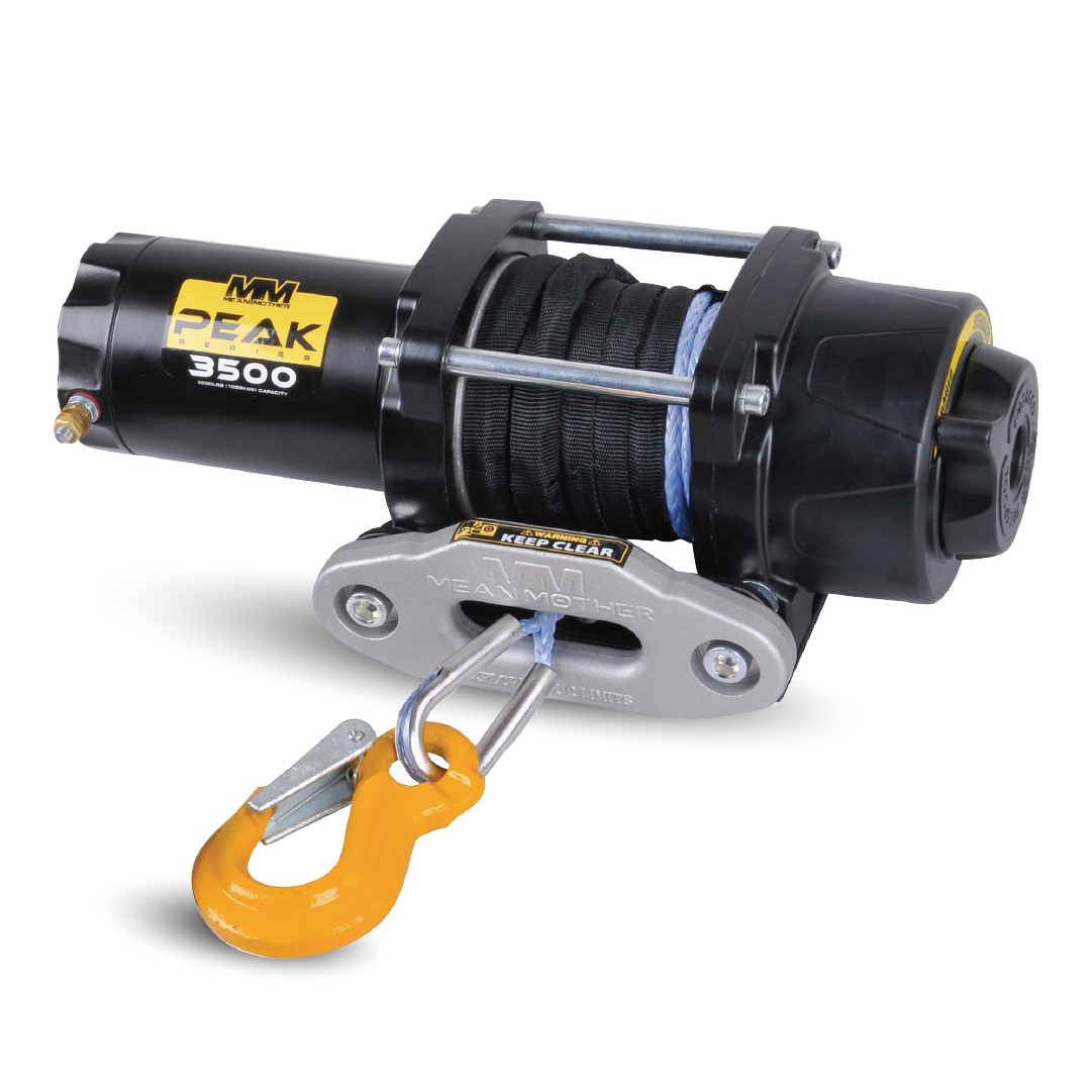 ATV Winch Peak ATV 3500Lb with Synthetic Rope — MEAN MOTHER 4X4